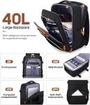 3-Piece Black Luggage Set with Spinner Wheels