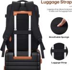 3-Piece Black Luggage Set with Spinner Wheels