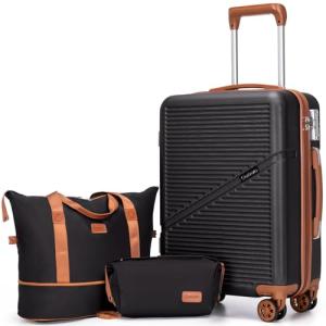 Cosbarn Lightweight 3-Piece Carry-On Luggage Set
