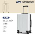 Cosbarn 20-Inch Carry-On Hard Shell Luggage