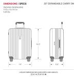 SWISSGEAR Ridge Expandable Carry-On Luggage - Black
