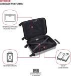 SwissGear 3750 18.5-Inch Silver Carry-On Luggage