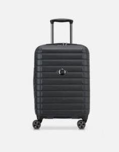 Delsey Paris Expandable Carry-On Spinner Luggage, Black