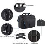 KROSER 17.3" Black Canvas Laptop Messenger Bag