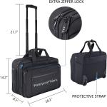 KROSER 17.3" Rolling Laptop Bag in Black