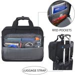 KROSER 17.3" Rolling Laptop Bag in Black