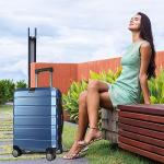 KROSER Expandable Carry-On Luggage with USB Port
