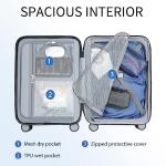 KROSER 20-Inch Hardside Expandable Carry-On Spinner