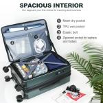 KROSER 20-Inch Carry-On Luggage with Spinner Wheels