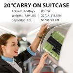 EMPSIGN 21-Inch Hard Shell Spinner Carry-On