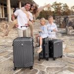 AnyZip 24" Expandable Hard Shell Suitcase - Grey