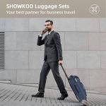 SHOWKOO 3-Piece Softside Expandable Luggage Set