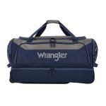 Wrangler 30" Drop-Bottom Rolling Duffel - Navy