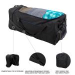 Protege 32" Black Compact Rolling Duffel Bag