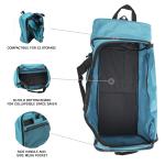Protege 28-inch Teal Collapsible Rolling Duffel