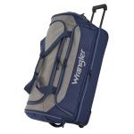 Wrangler 30" Drop-Bottom Rolling Duffel - Navy