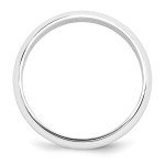 Platinum 5mm Plain Classic Dome Wedding Band Ring Size 6