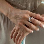 Chunky Rings for Women 925 Sterling Silver Adjustable Teardrop Minimalist Stackable Ring Statement Open Silver Jewelry for Women