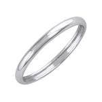 2 mm Plain Platinum Wedding Band Size 7