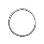 2 mm Plain Platinum Wedding Band Size 7