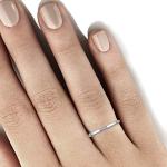 2 mm Plain Platinum Wedding Band Size 7