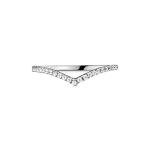 Pandora Silver Sparkling Cubic Zirconia Wishbone Ring