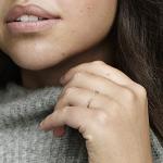 Pandora Silver Sparkling Cubic Zirconia Wishbone Ring