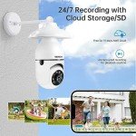 WESECUU 2K WiFi Light Bulb Security Camera