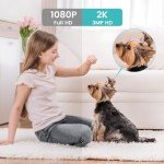 Litokam 2K Indoor Security Camera with Night Vision
