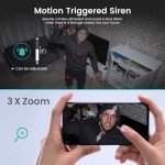 Litokam 2K Indoor Security Camera with Night Vision