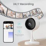 Litokam 2K Indoor Security Camera with Night Vision