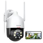 DEKCO 2K Outdoor WiFi Security Camera with 360° View