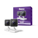 Roku Indoor Security Camera 2-Pack with Night Vision