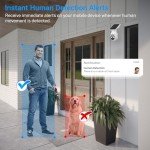 FameVibe Wireless 1080p Solar Security Camera