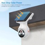 FameVibe Wireless 1080p Solar Security Camera
