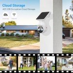 FameVibe Wireless 1080p Solar Security Camera