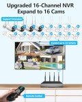 OOSSXX 8-Channel 1080P Wireless Security Camera System