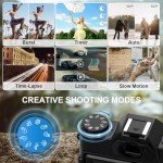 Yatao 6K Dual Lens Camera for Vlogging & Travel