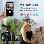 Yatao 6K Dual Lens Camera for Vlogging & Travel