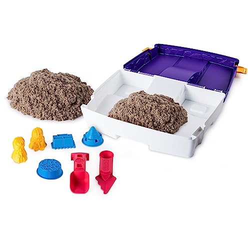 Kinetic Sand Play Box with Molds and Tools