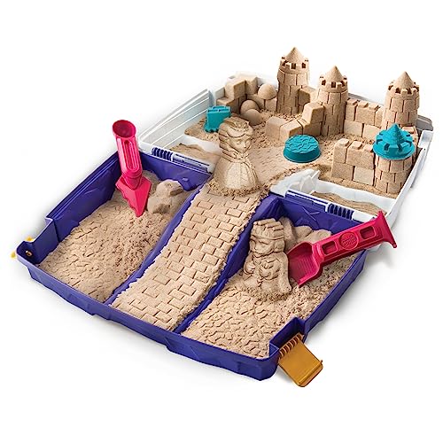 Kinetic Sand Play Box with Molds and Tools