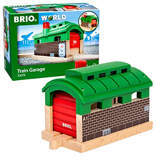 Wooden Train Garage Toy for Kids Age 3+