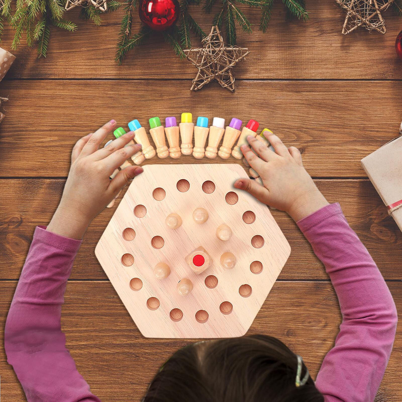 Wooden Memory Chess for Kids (3-4 years old)