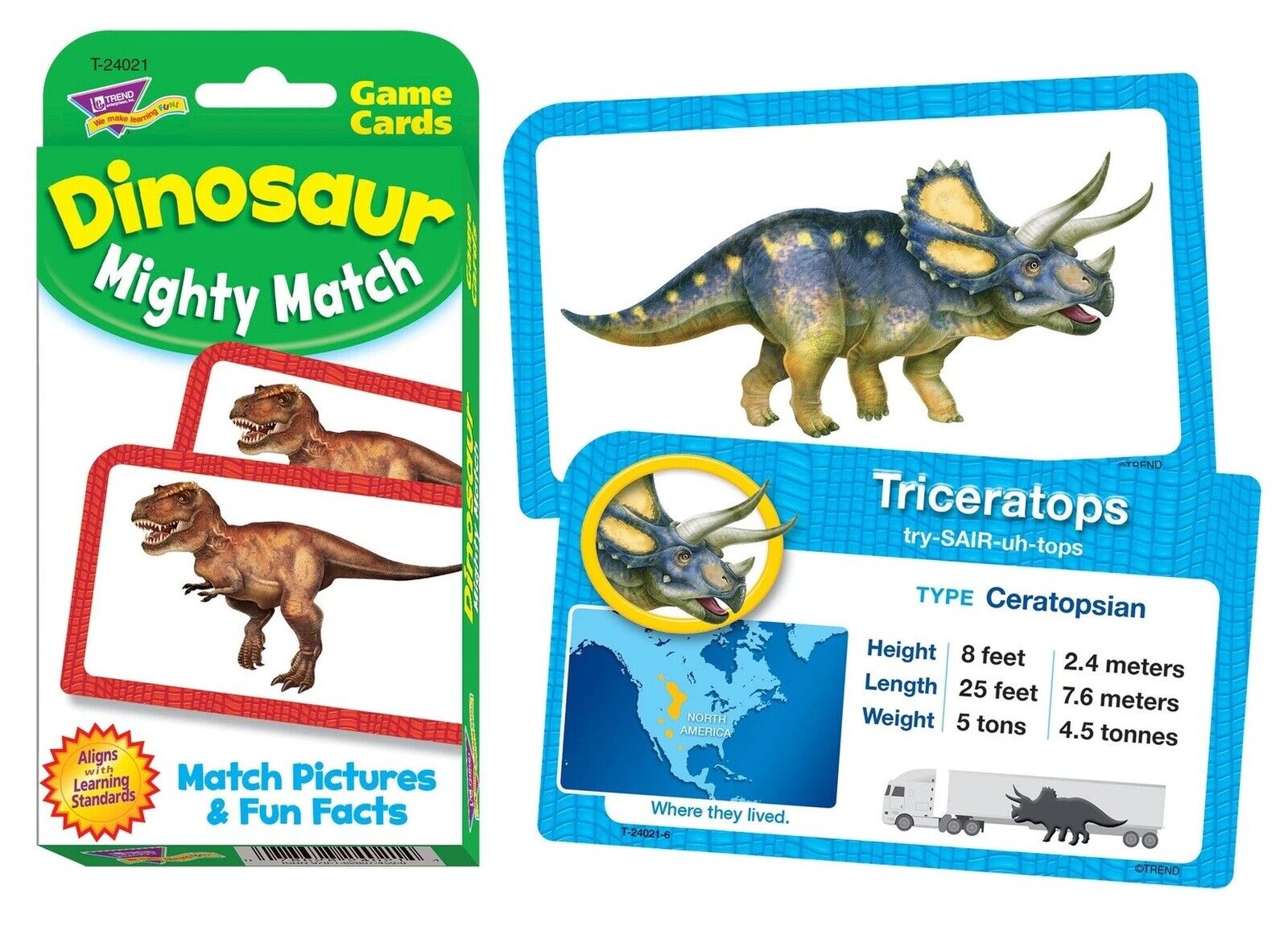 Dinosaur Memory Card Game for Toddlers