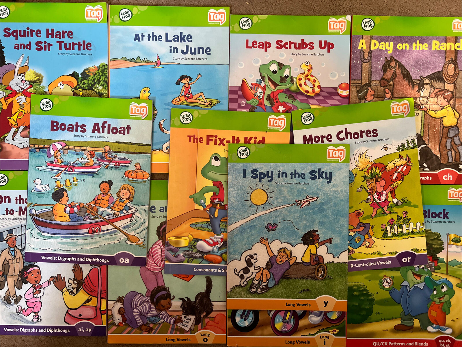 12 Leap Frog Leap Reader Tag Interactive Reading Books - Bike Race