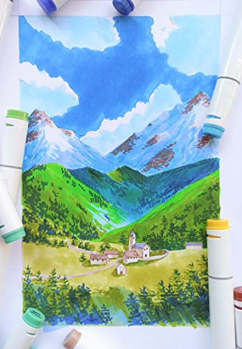 Ohuhu Dual Tipped Art Markers - 100 Colors