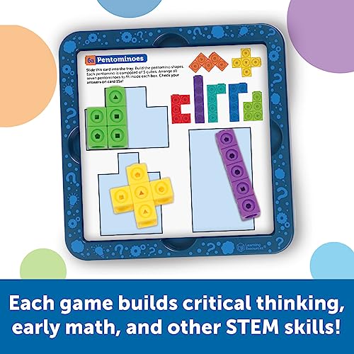 MathLink Cubes Brain Puzzle Challenge: 80 pcs, Ages 5+