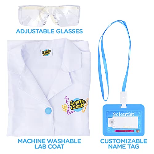 Kids Scientist Lab Coat Costume Set - Goggles & ID