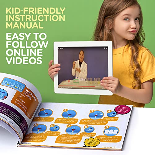 Science Kit with Lab Coat - 20+ Experiments, Ages 4-6