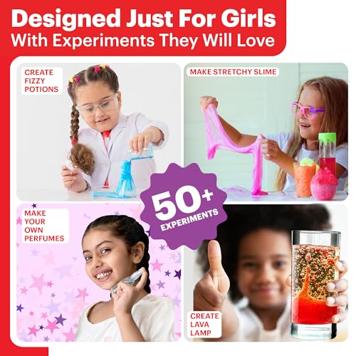 Science Experiment Kit for 4-8 Year Old Girls